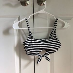 Striped swimsuit top
